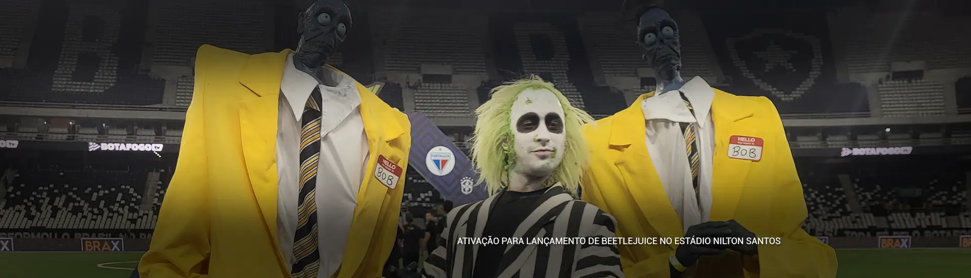Ativação para lançamento de Beetlejuice no Estádio Nilton Santos Desktop