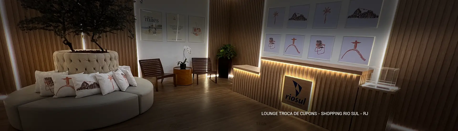 Lounge troca de cupons - Shopping Rio Sul - RJ